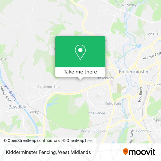 Kidderminster Fencing map