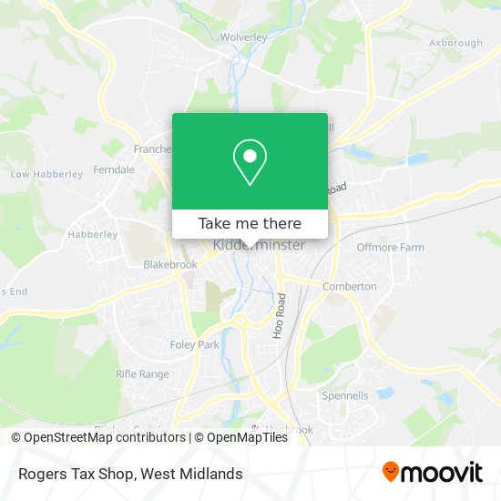 Rogers Tax Shop map