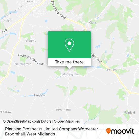 Planning Prospects Limited Company Worcester Broomhall map