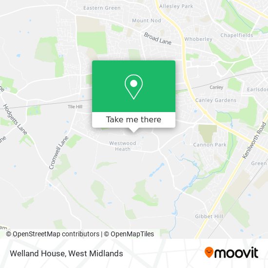 Welland House map