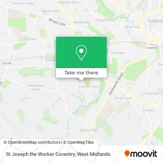 St Joseph the Worker Coventry map