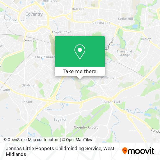 Jenna's Little Poppets Childminding Service map