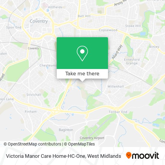Victoria Manor Care Home-HC-One map