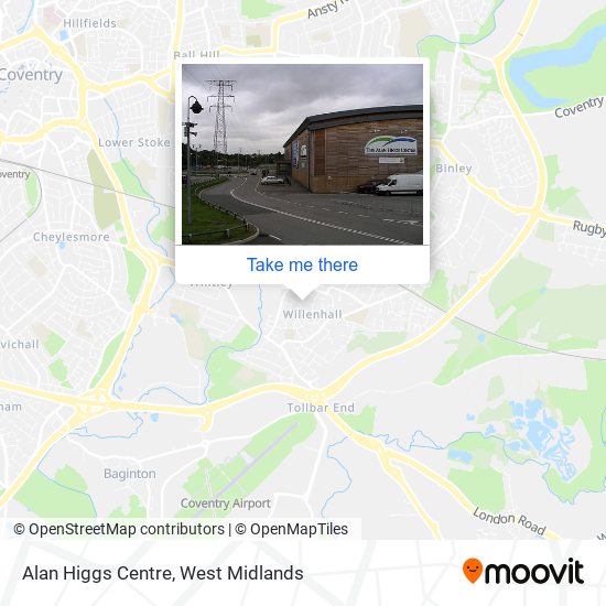 Alan Higgs Centre map