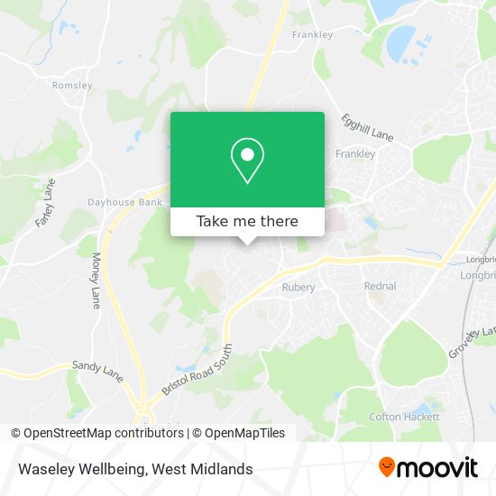 Waseley Wellbeing map