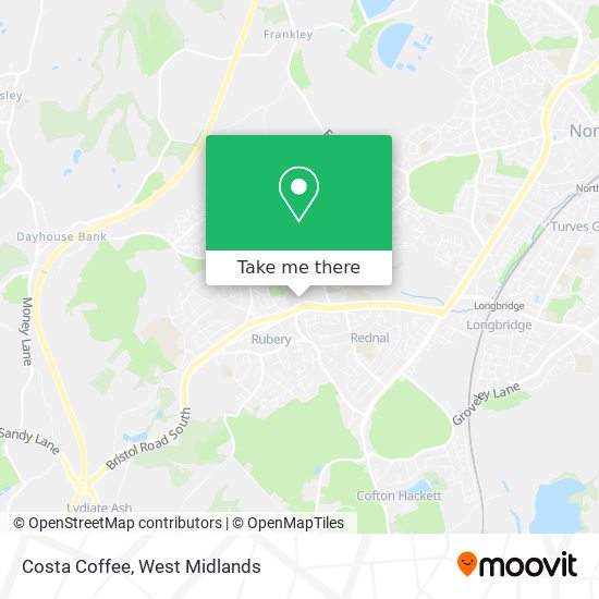 Costa Coffee map