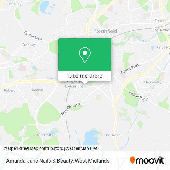 Amanda Jane Nails & Beauty map