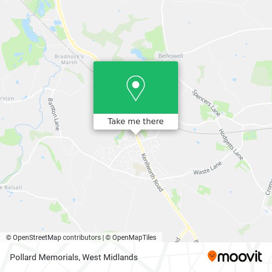 Pollard Memorials map