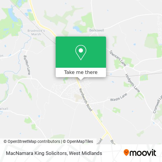 MacNamara King Solicitors map