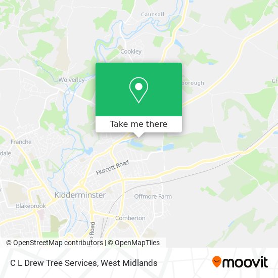 C L Drew Tree Services map