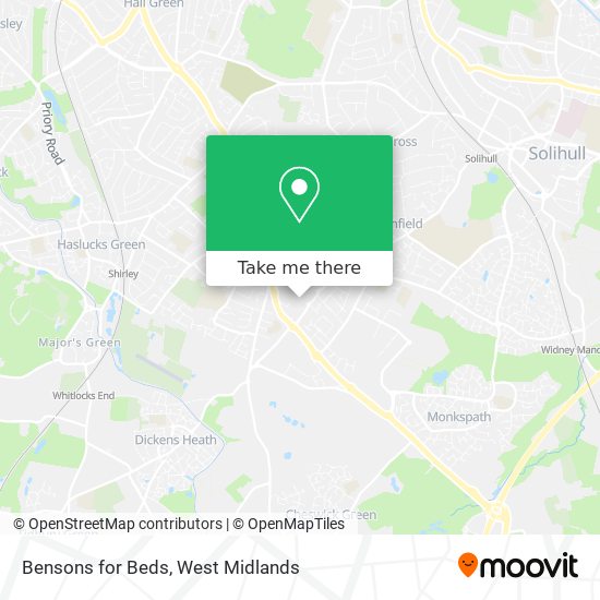 Bensons for Beds map