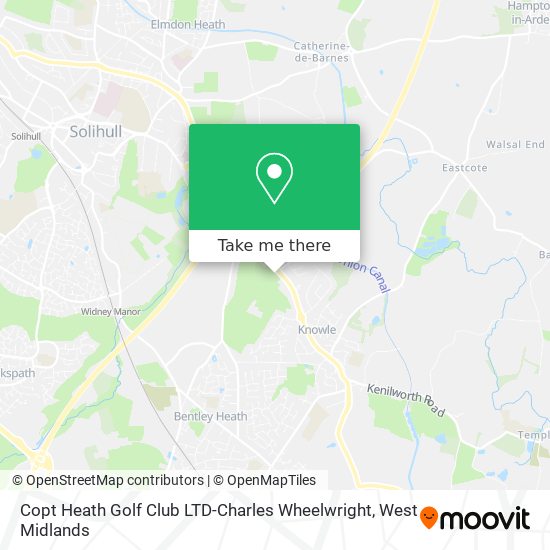 Copt Heath Golf Club LTD-Charles Wheelwright map