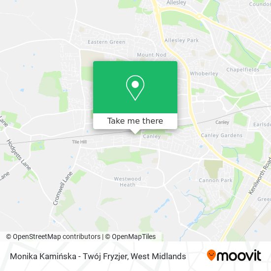 Monika Kamińska - Twój Fryzjer map