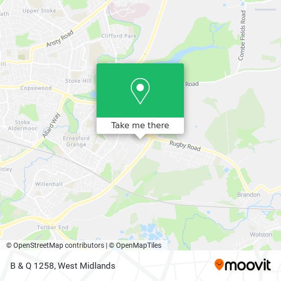 B & Q 1258 map