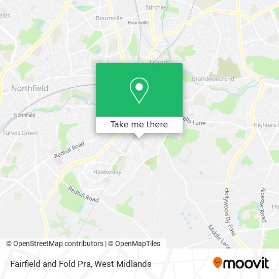 Fairfield and Fold Pra map