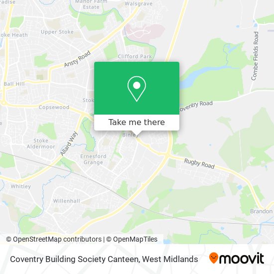 Coventry Building Society Canteen map