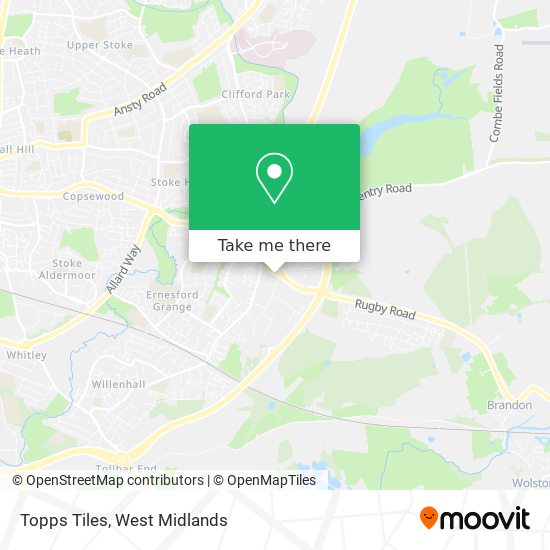 Topps Tiles map