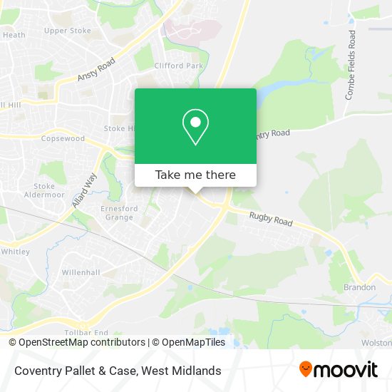 Coventry Pallet & Case map