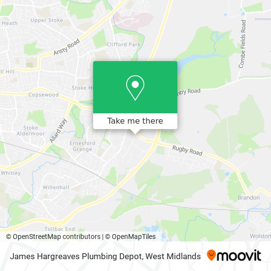 James Hargreaves Plumbing Depot map