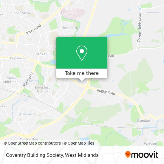 Coventry Building Society map