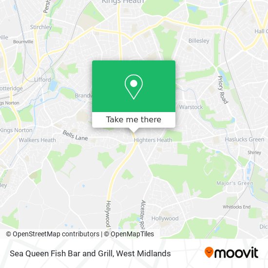 Sea Queen Fish Bar and Grill map