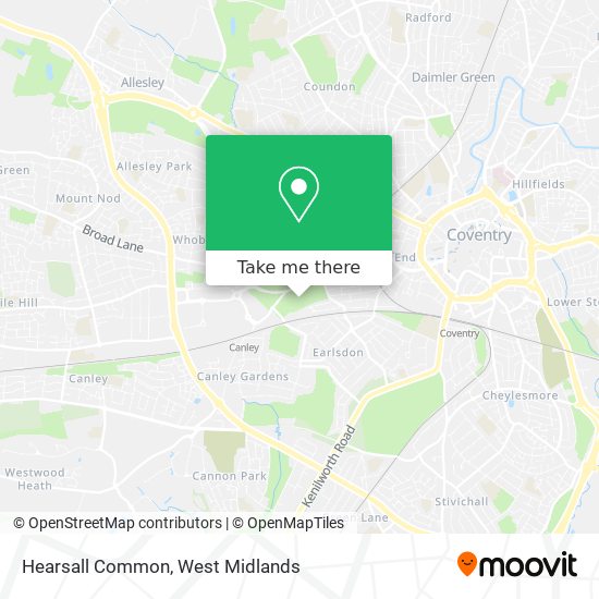 Hearsall Common map