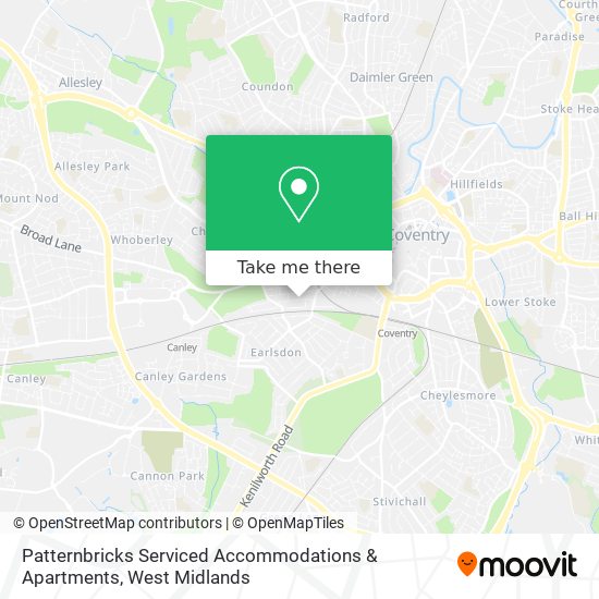 Patternbricks Serviced Accommodations & Apartments map