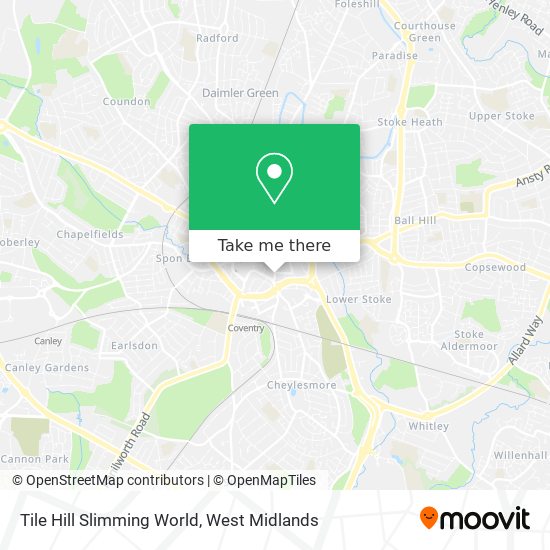 Tile Hill Slimming World map