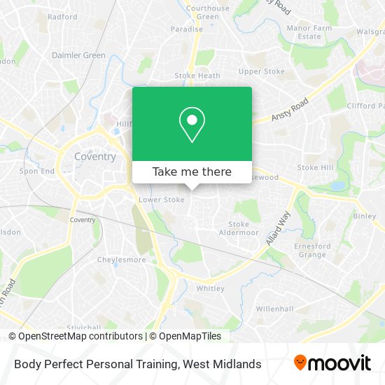 Body Perfect Personal Training map