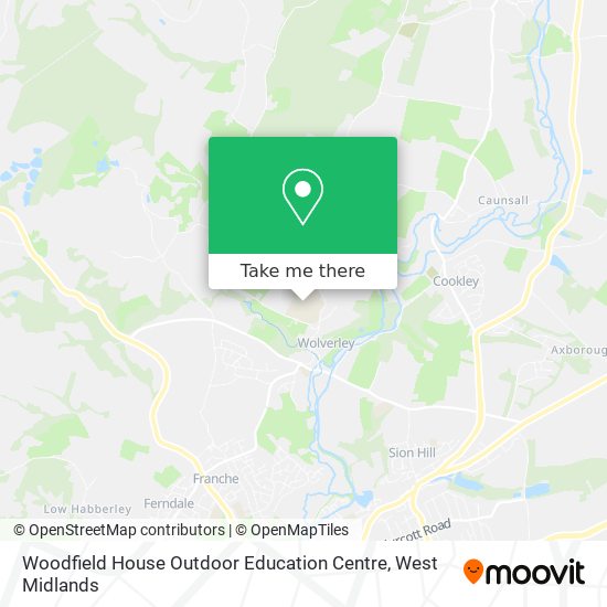 Woodfield House Outdoor Education Centre map