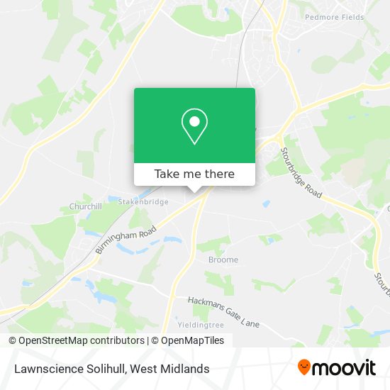 Lawnscience Solihull map