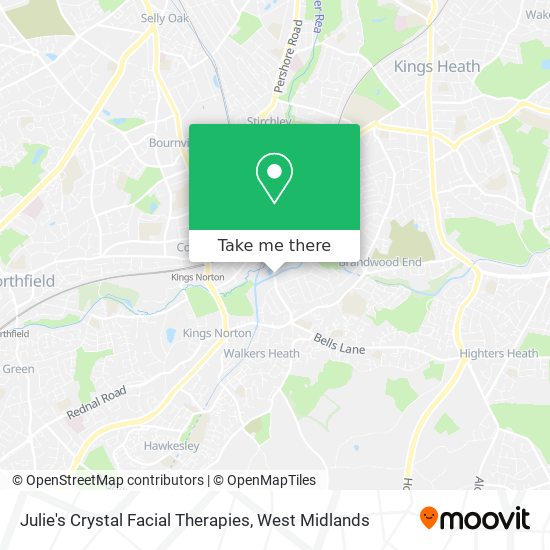 Julie's Crystal Facial Therapies map