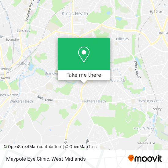 Maypole Eye Clinic map