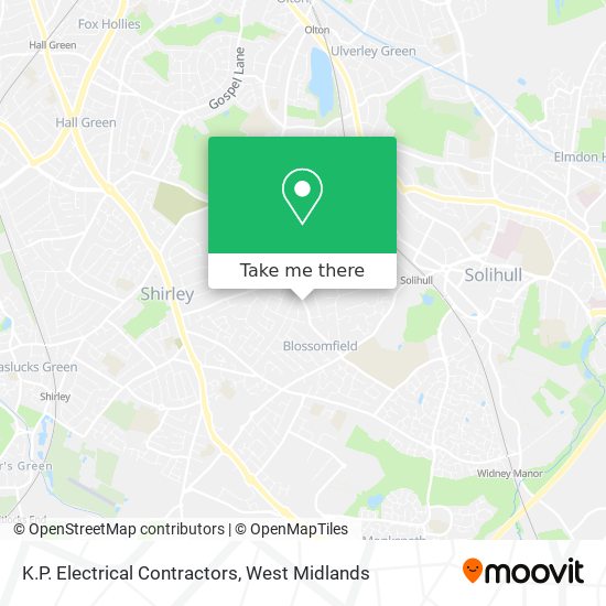 K.P. Electrical Contractors map