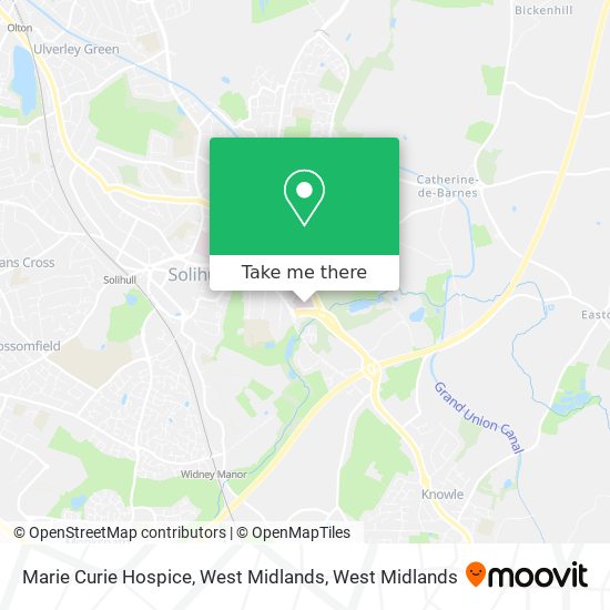 Marie Curie Hospice, West Midlands map