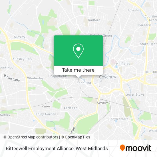 Bitteswell Employment Alliance map