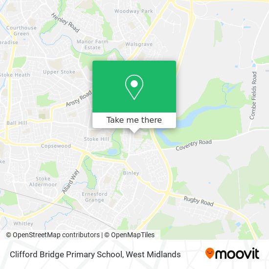 Clifford Bridge Primary School map