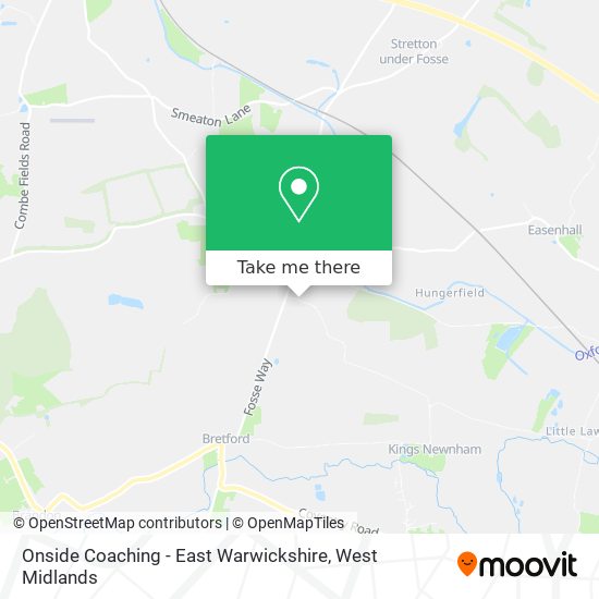 Onside Coaching - East Warwickshire map