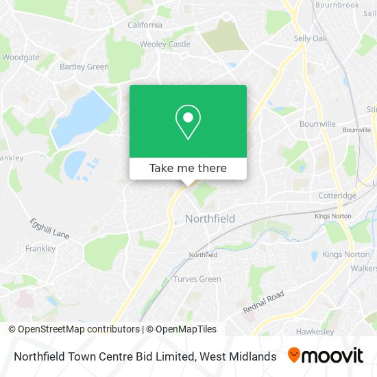 Northfield Town Centre Bid Limited map