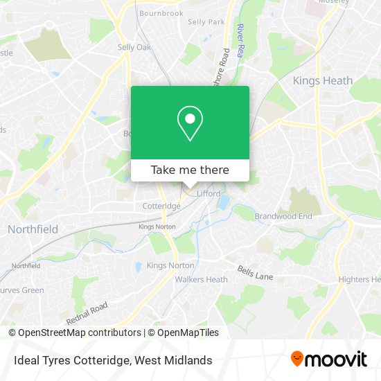 Ideal Tyres Cotteridge map