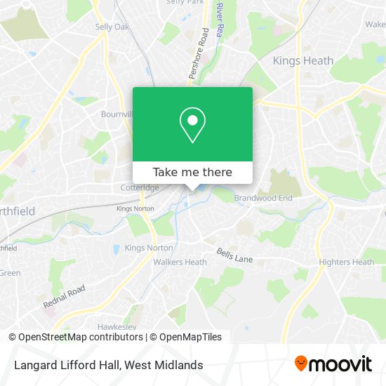 Langard Lifford Hall map