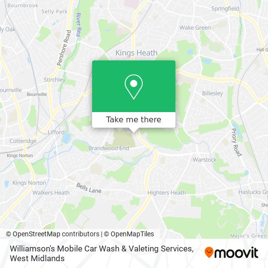 Williamson's Mobile Car Wash & Valeting Services map