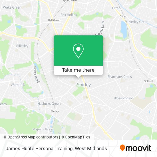 James Hunte Personal Training map