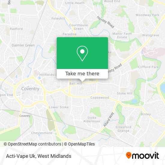 Acti-Vape Uk map