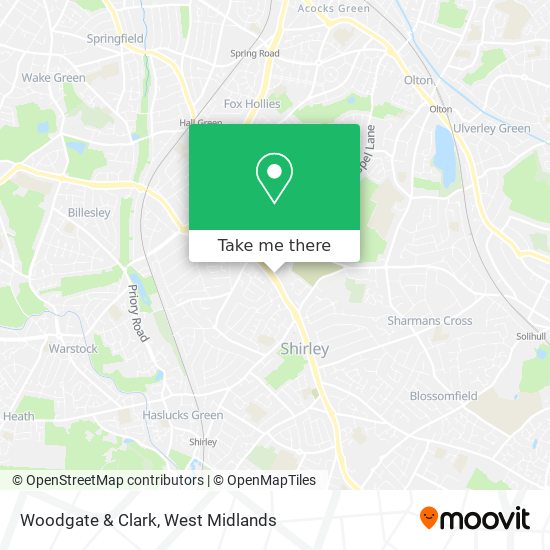 Woodgate & Clark map