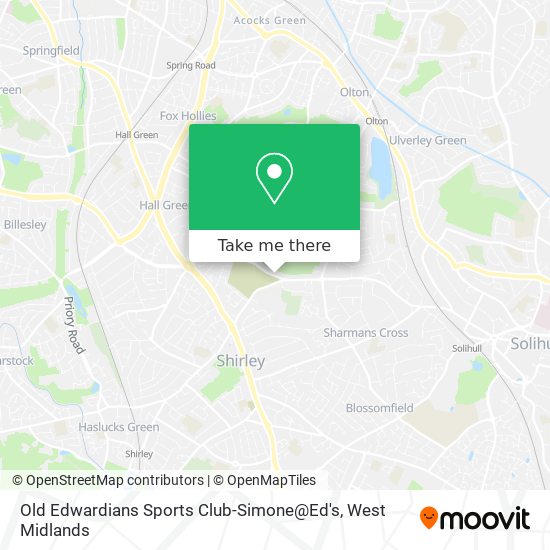 Old Edwardians Sports Club-Simone@Ed's map