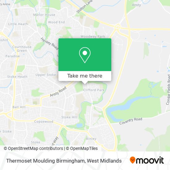 Thermoset Moulding Birmingham map