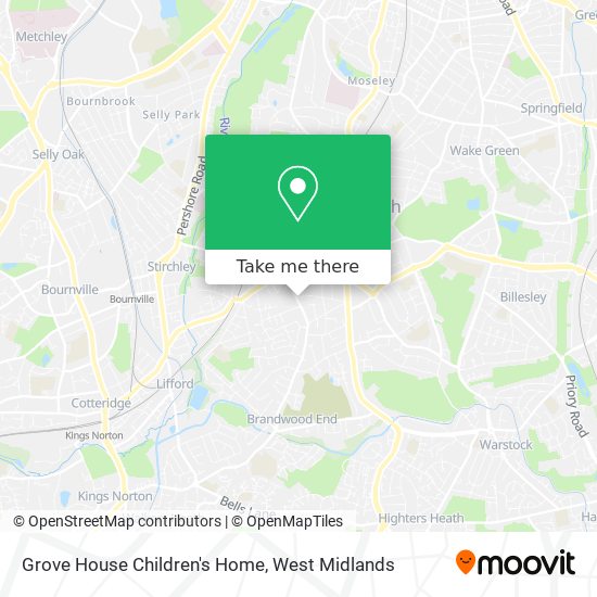 Grove House Children's Home map