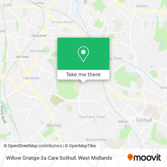 Willow Grange-3a Care Solihull map