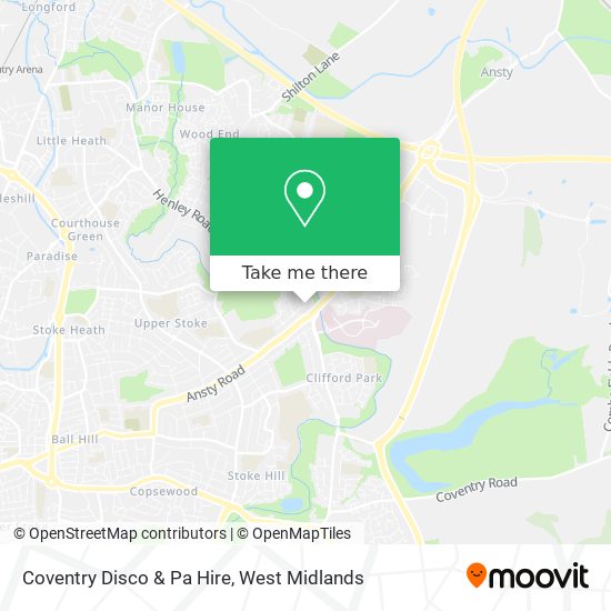 Coventry Disco & Pa Hire map